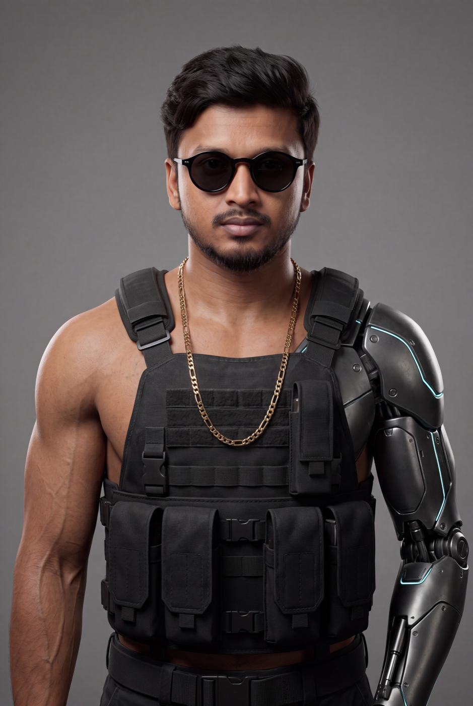 Kish Prime cyberpunk character portrait